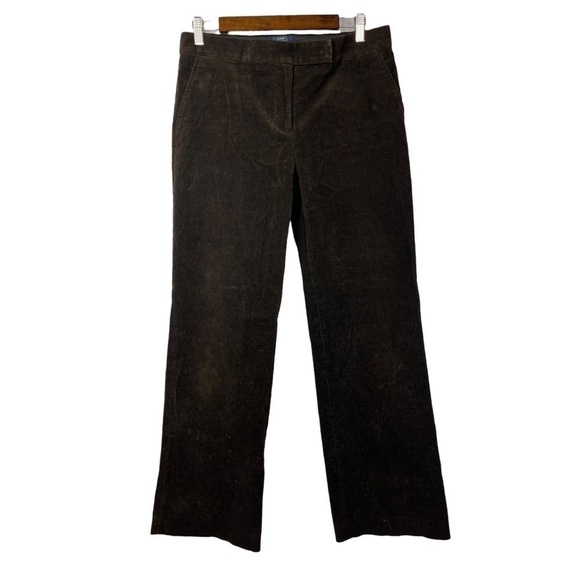 J. Crew Vintage Y2K Dark Brown Corduroy Bootcut Pants 8 - Picture 1 of 2